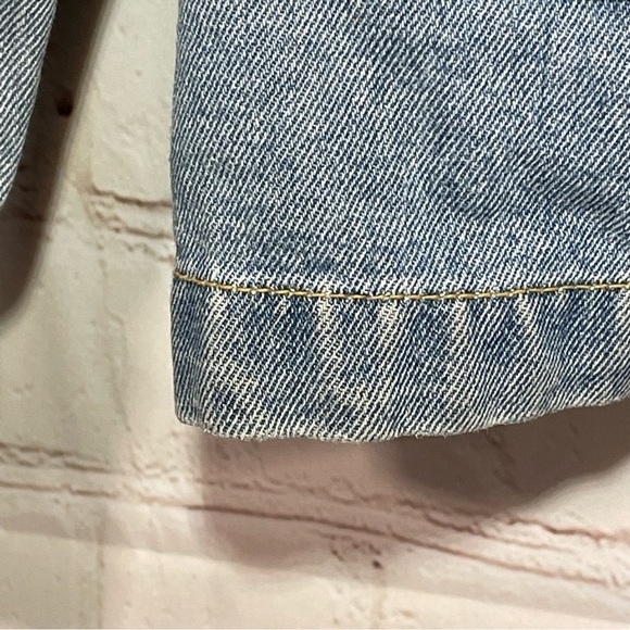 Vintage Steve Madden Jean Jacket Womens Size Large Faded Blue Buttons 90s - Picture 4 of 15